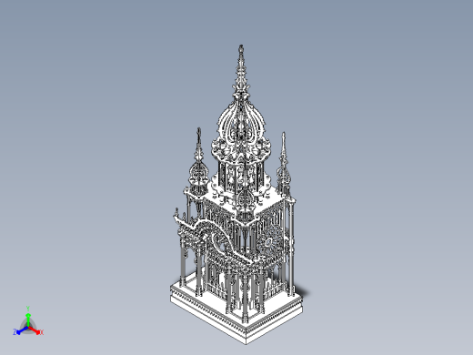 钟楼 3D模型缩略图