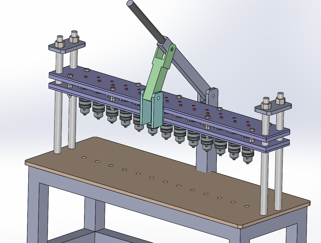 Multi-head drilling多头钻床