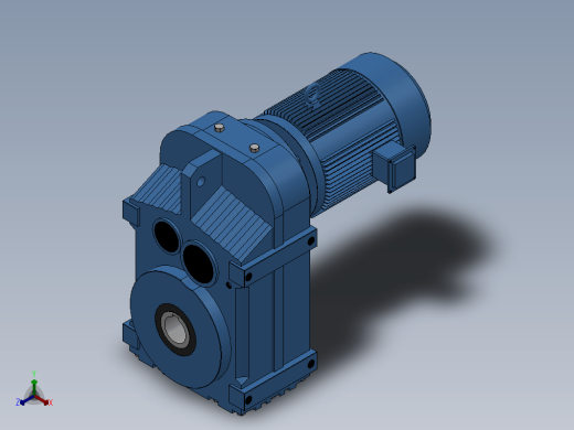 FA97空心轴安装平行轴-斜齿轮减速电机[FA97-38.86Y7.5-4P-M1-J1]