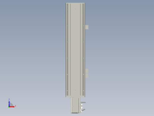 2019 新款120mm宽度双导轨单轴精密直线模组模型.120BS.L300.400W.3D缩略图