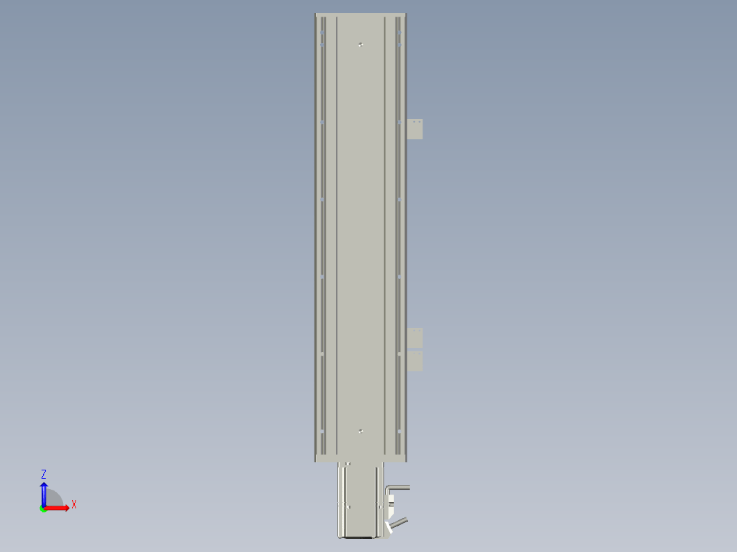 2019 新款120mm宽度双导轨单轴精密直线模组模型.120BS.L300.400W.3D