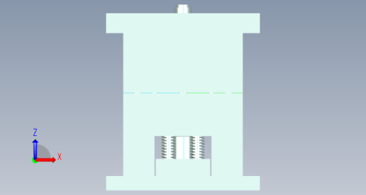 帽盖整圈内斜顶（全周内侧倒扣）3D模具结构缩略图