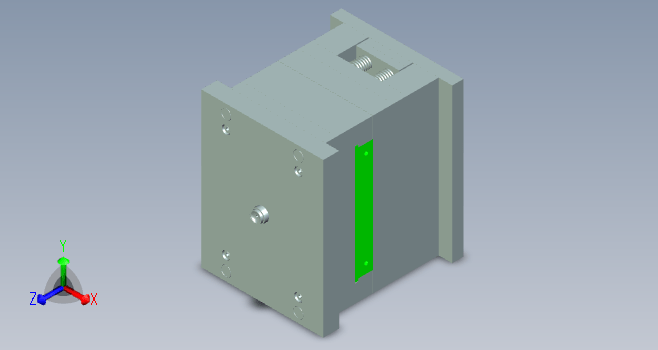 帽盖整圈内斜顶（全周内侧倒扣）3D模具结构