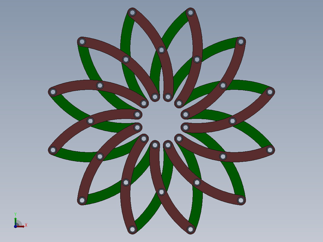 SOLIDWORKS 中的运动学雕塑扩展机构