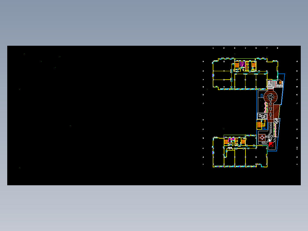 屋顶花园图纸cad