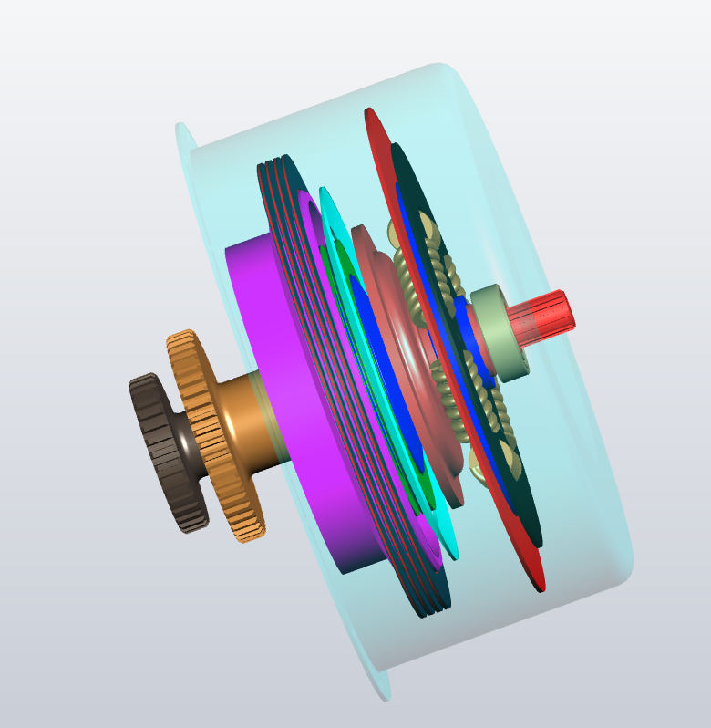 DCT湿式双离合器设计 SW +CAD+说明书