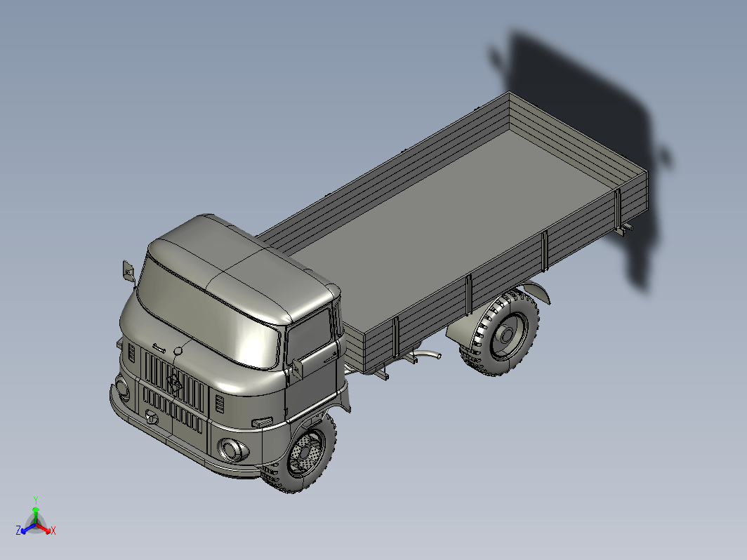 简易IFA W50越野卡车模型