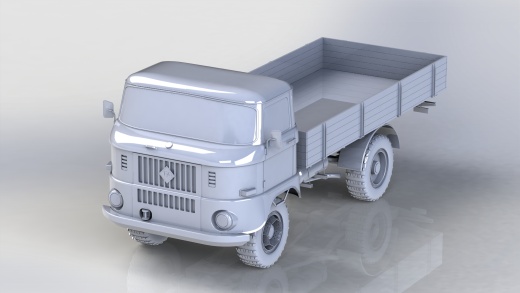 简易IFA W50越野卡车模型缩略图