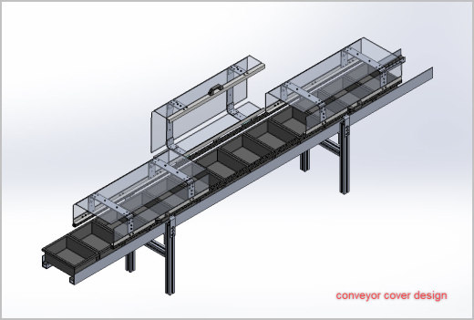 可翻转盖输送机 Conveyor Transparent Flippable Cover缩略图