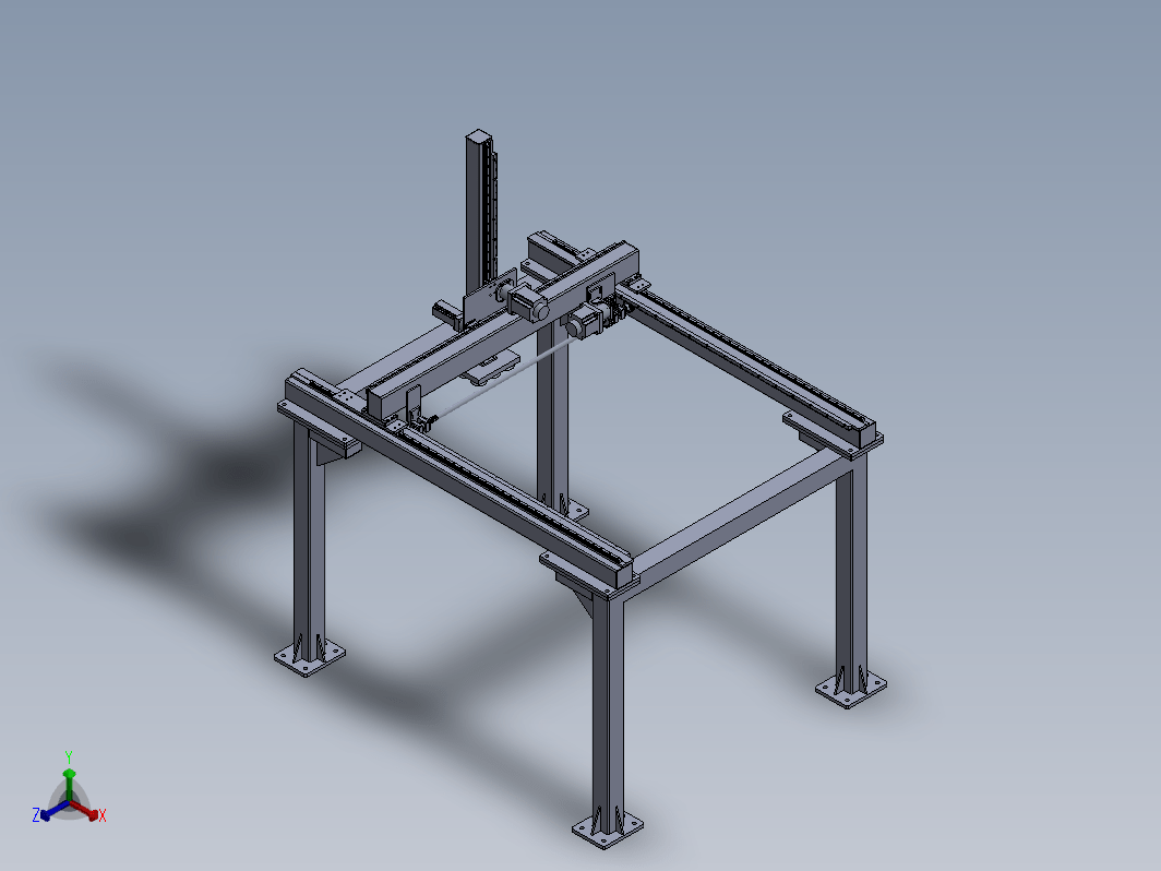 板材吸盘式机械手设计【龙门机械手】三维Step+CAD+说明书