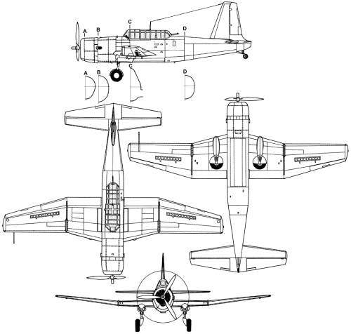Vultee A-31 Vengeance俯冲轰炸机缩略图