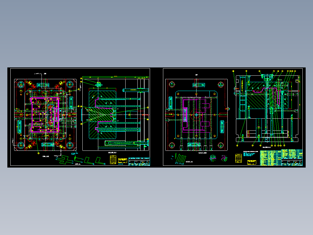 模具结构图—031弹簧直顶