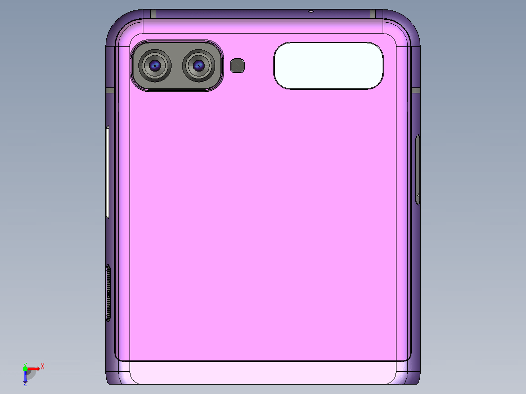 三星GALAXY_Z_FLIP手机模型