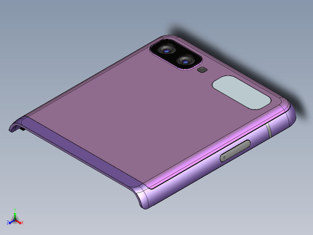 三星GALAXY_Z_FLIP手机模型