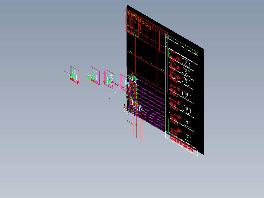 柜体面板标准图块