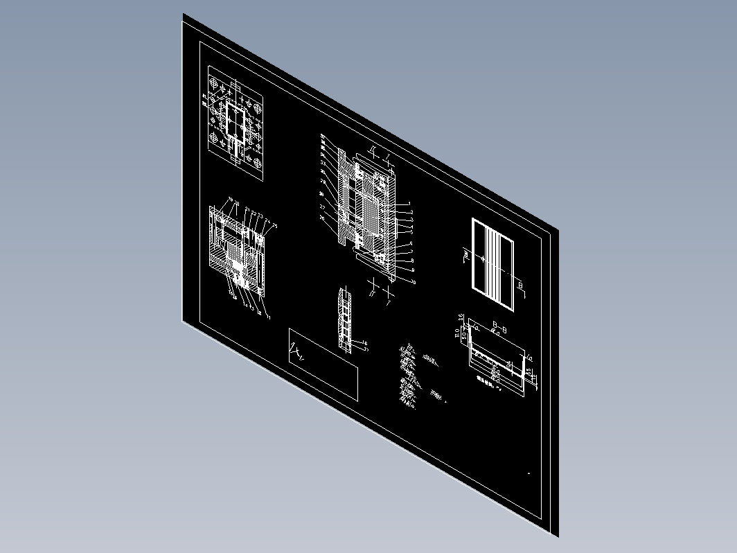 矩形后盖注塑模