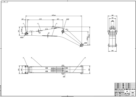 挖掘机动臂焊接工艺分析设计三维SW2012带参+CAD+说明书