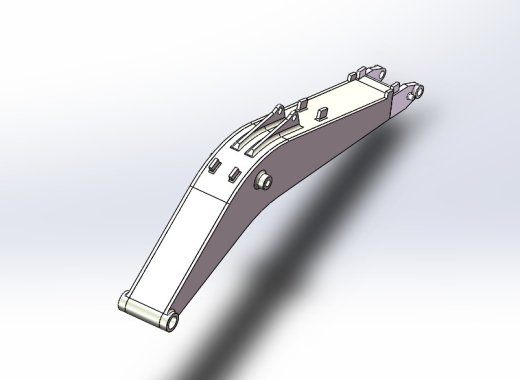 挖掘机动臂焊接工艺分析设计三维SW2012带参+CAD+说明书缩略图