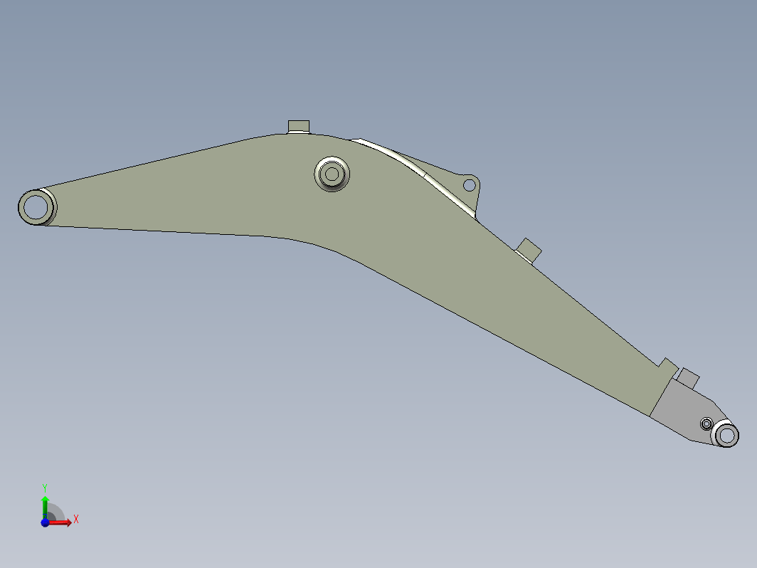 挖掘机动臂焊接工艺分析设计三维SW2012带参+CAD+说明书