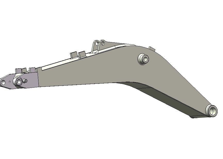 挖掘机动臂焊接工艺分析设计三维SW2012带参+CAD+说明书