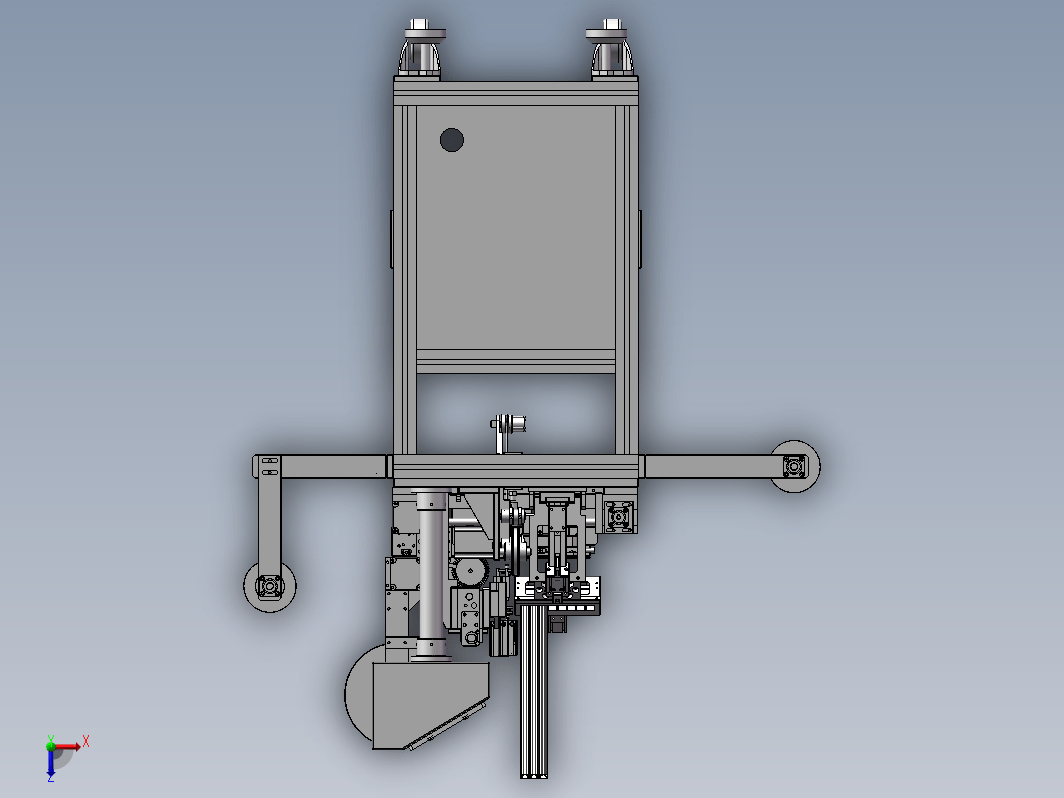 元件自动检测包装机3D模型