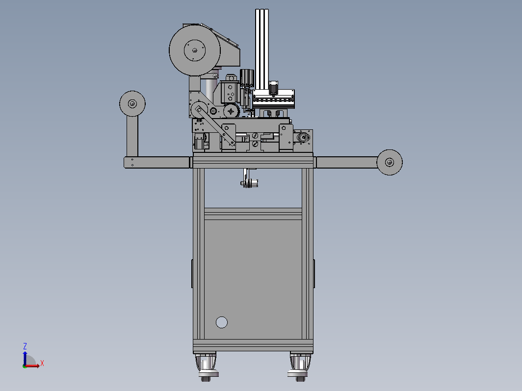 元件自动检测包装机3D模型