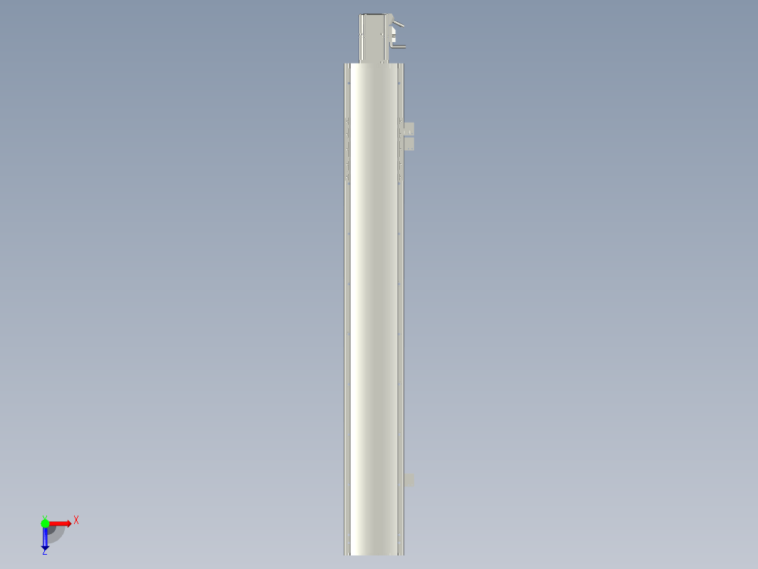 2019 新款120mm宽度双导轨单轴精密直线模组模型.120BS.L700.400W.3D