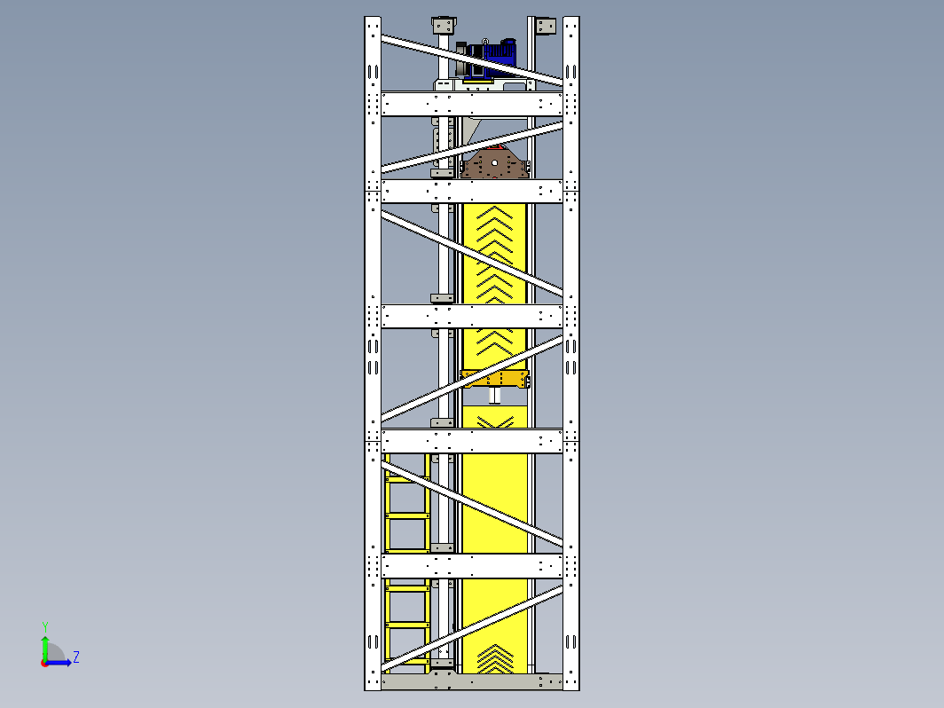 r轿厢电梯结构