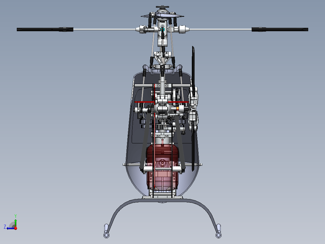 JS TZ-V2 .50无线遥控Nitro直升机