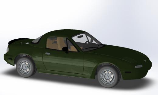 老式敞篷跑车 Mazda MX-5 Miata