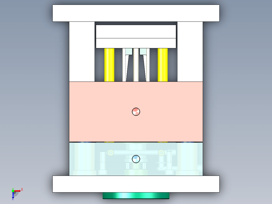 结构件C2注塑模具设计-一模两腔图纸