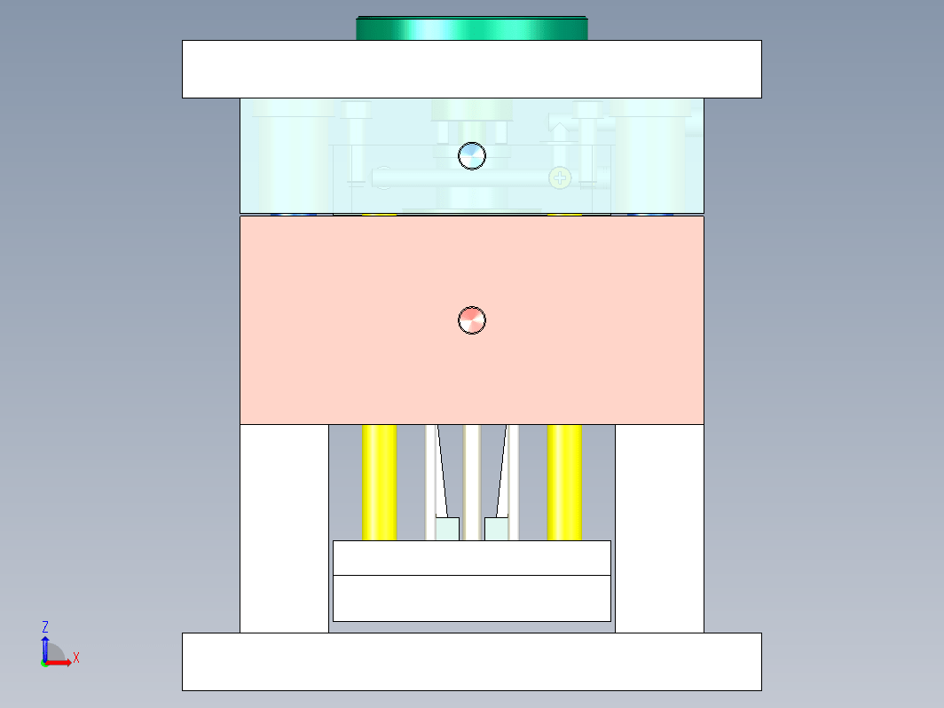 结构件C2注塑模具设计-一模两腔图纸