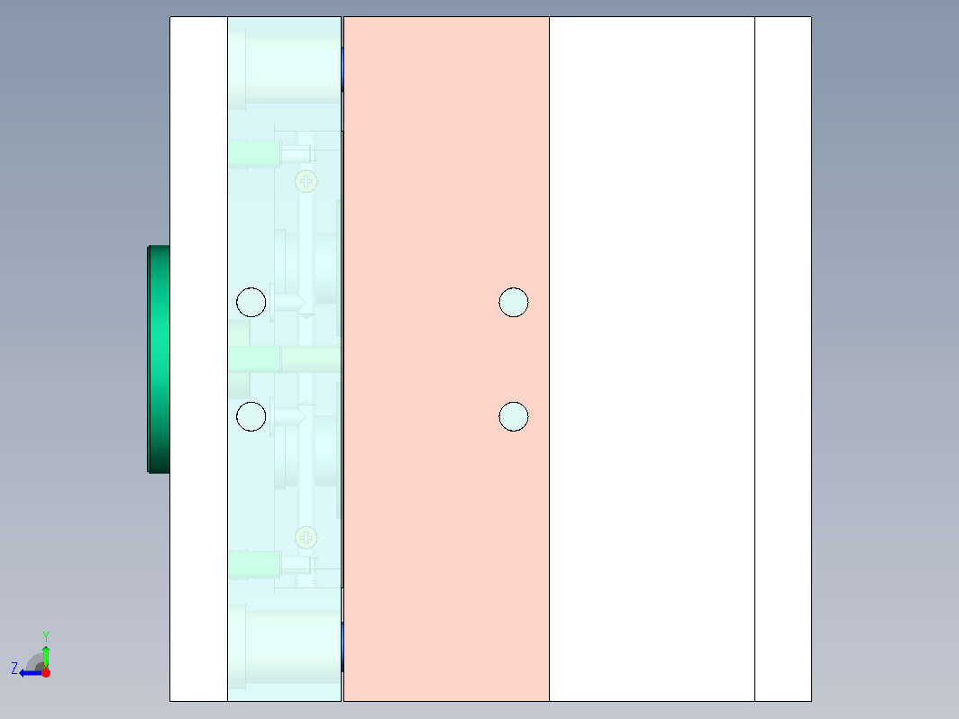 结构件C2注塑模具设计-一模两腔图纸