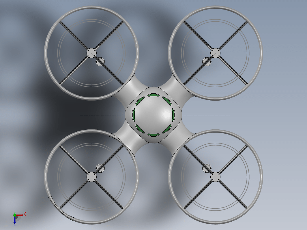 RC 四轴飞机器3D图纸-SW、IGS格式