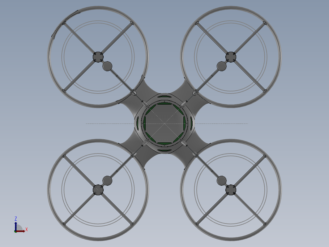 RC 四轴飞机器3D图纸-SW、IGS格式