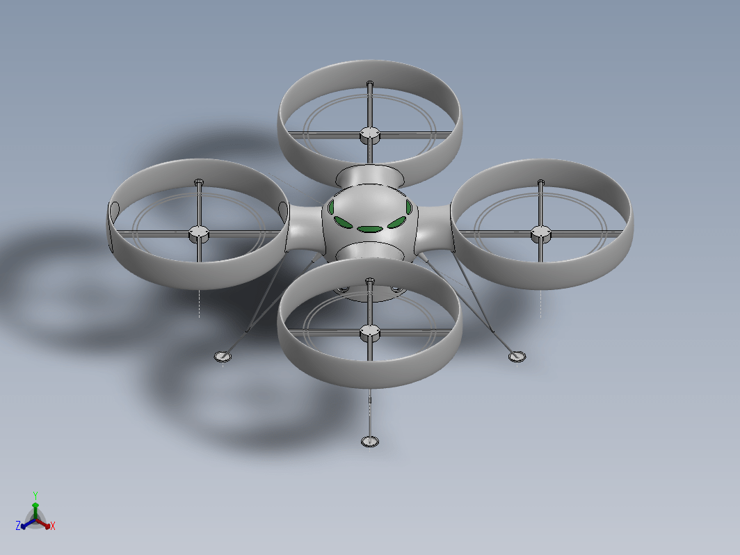 RC 四轴飞机器3D图纸-SW、IGS格式