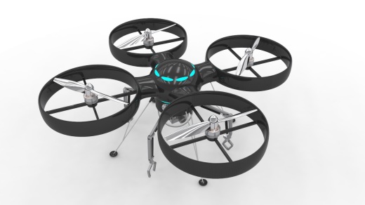 RC 四轴飞机器3D图纸-SW、IGS格式缩略图