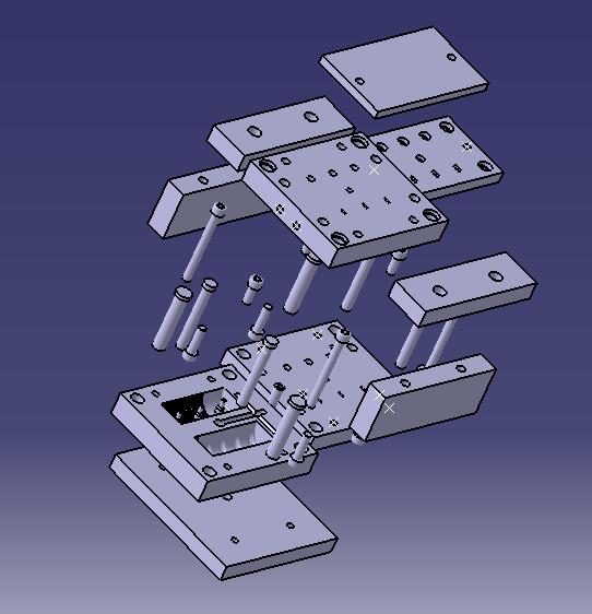 注射模具的拆装与测绘3D图档，内含实验说明书