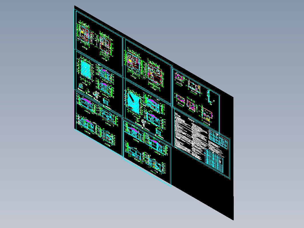 小型别墅建筑施工图纸