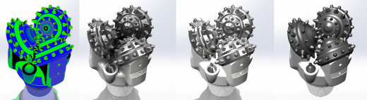 SolidWorks三牙轮钻头缩略图