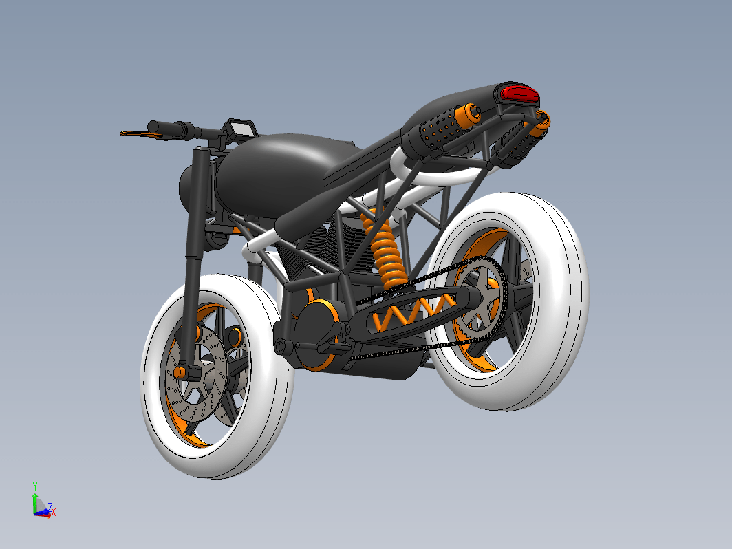 简易Cafe Racer X6摩托车