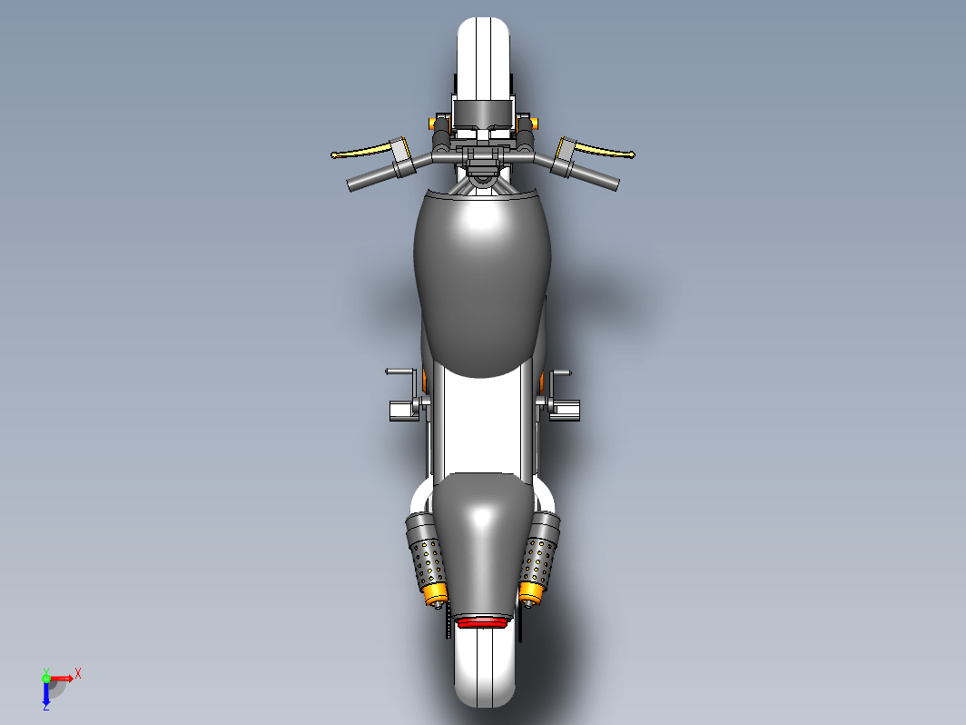 简易Cafe Racer X6摩托车