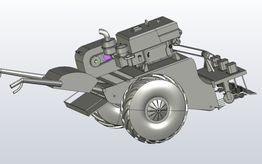 自走式大蒜收获机设计三维Proe5.0带参+CAD+说明缩略图