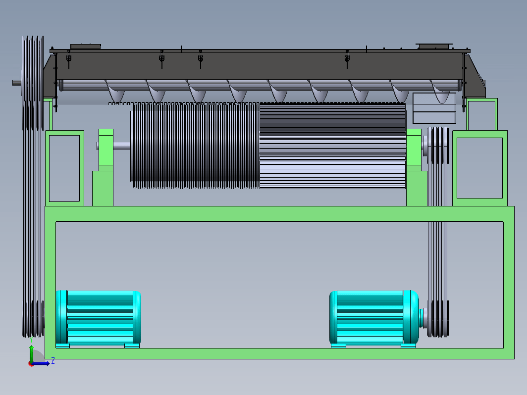 板栗去皮机设计三维SW2012无参+CAD+说明书