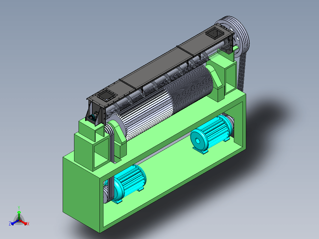 板栗去皮机设计三维SW2012无参+CAD+说明书