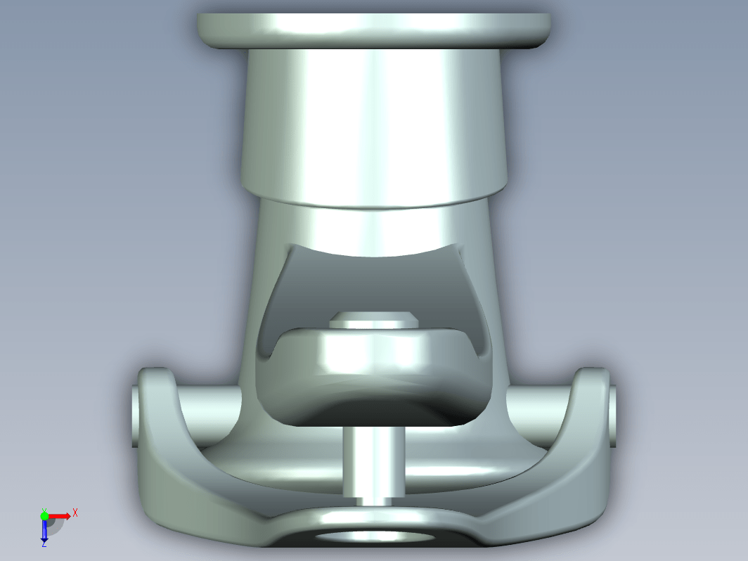 按压式卫浴水龙头建模模型三维UG6.0带参