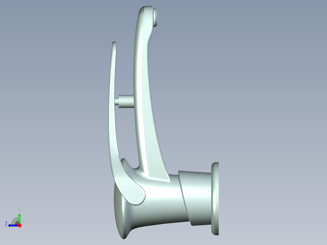 按压式卫浴水龙头建模模型三维UG6.0带参