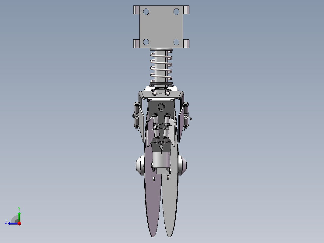 双圆盘开沟器