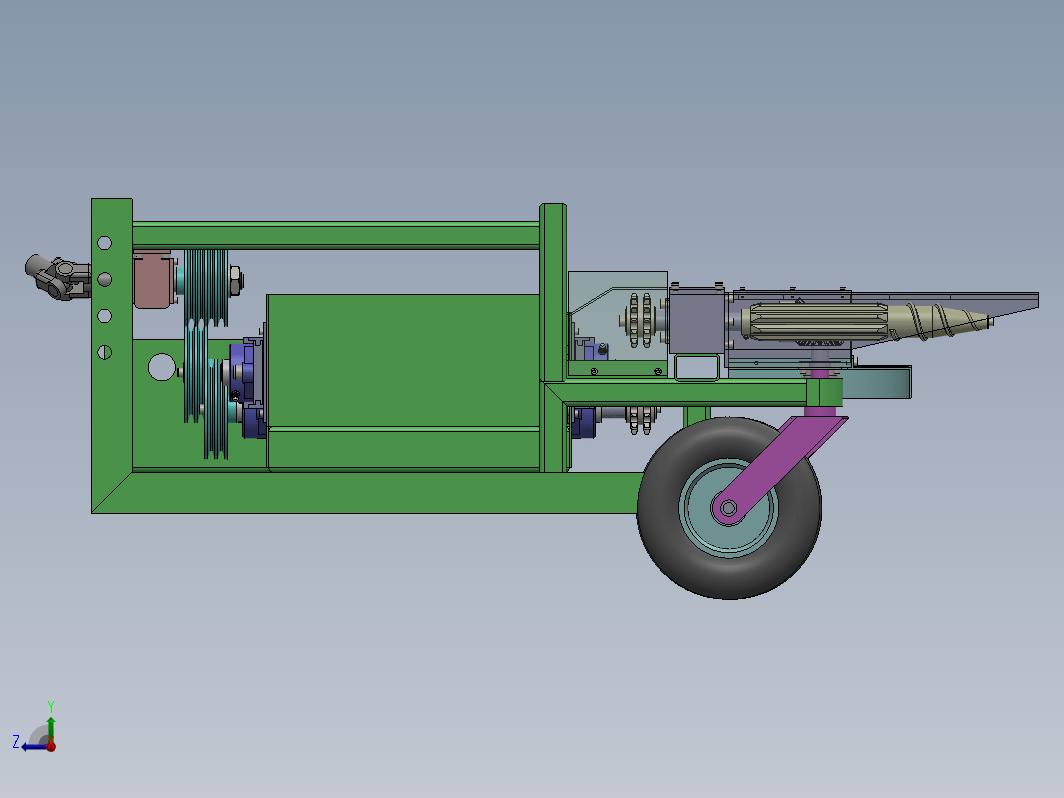 小型玉米收割玉米采摘机构 Corn picker