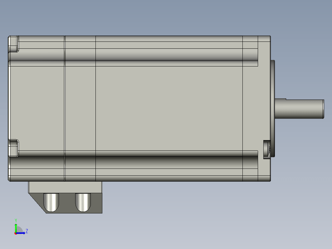 YK257EC80E1  57mm两相闭环步进电机（3D）